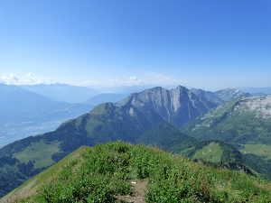 Les sommets des Hautes Bauges depuis Chaurionde.