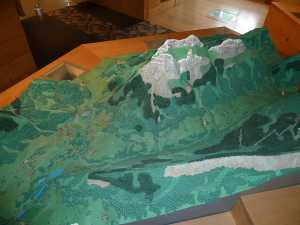 Maquette de montagne baujues. Celle-ci, c'est Rossanaz - Colombier - Rochers de la Bade.