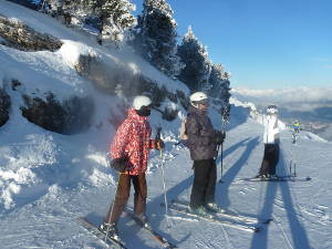 Ski à Margériaz, en Bauges.