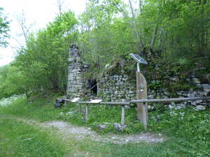 Ruines de l'ancien village de Bellevaux.