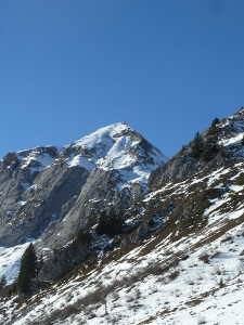 Le mont de la Coche depuis l'alpage d'Orgeval.