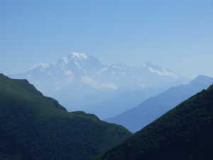 Le Mont Blanc depuis les Lanches.