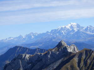 La Sambuy devant le Mont Blanc.