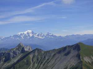 Le Mont Blanc, la Sambuy et Chaurionde.