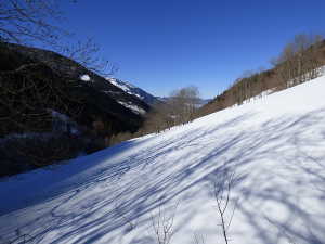 L'alpage de Bellevaux en hiver.
