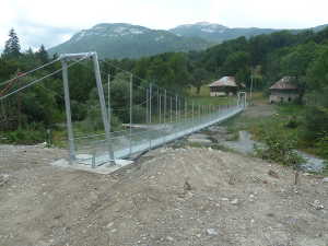 Passerelle du Chéran, au Chatelard.