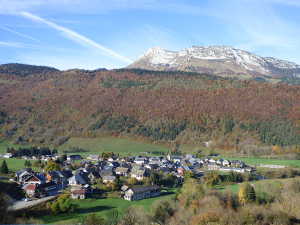 Le village d'Ecole en Bauges.