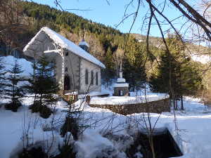 La chapelle de Bellevaux en hiver