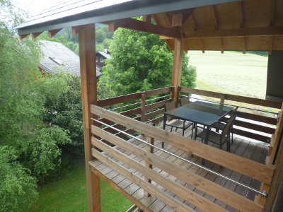 De la chambre parentale, la terrasse.