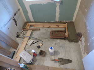 Bordure maçonnée pour le receveur.