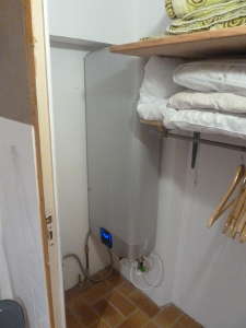 Le nouveau chauffe-eau posé.