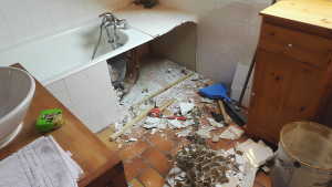 Suite du démontage.