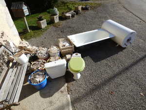 Evacuation des gravats et autres.