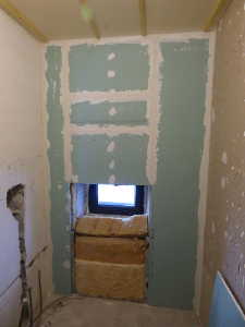 Et les joints des placos une fois enduits.