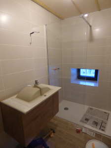 Pose du meuble & vasque.