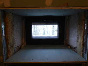 Pose des retours de la fenêtre.