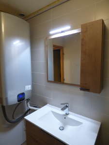 Salle de bains finie.