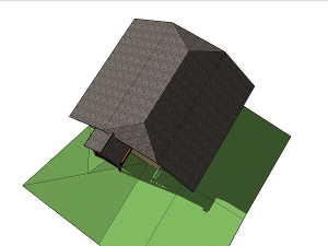 Projet de toit pour les terrasses. Vue de dessus.