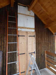 Suite pose du bardage.