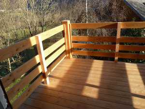 pose des garde-corps.