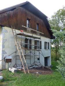 L'échaffaudage est posé courant septembre 2015.