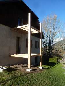 Structure des balcons, côté Est.