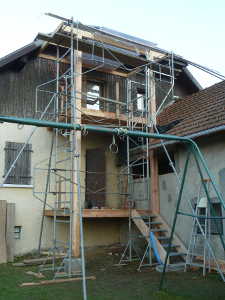 Vue globale du chantier des terrasses.