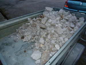 Puis évacuation via la déchetterie.