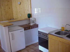 Le coin cuisine du gite du RDC, version vintage !