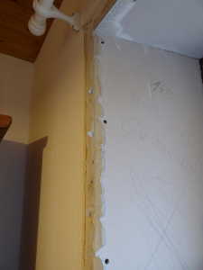 Encollage des angles.