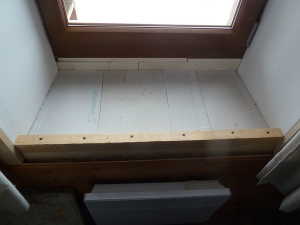 Isolation de la tablette de chaque fenêtre.