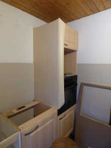 Refection du côté de la colonne du four.