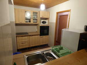 La cuisine du studio refaite. Décembre 2017.