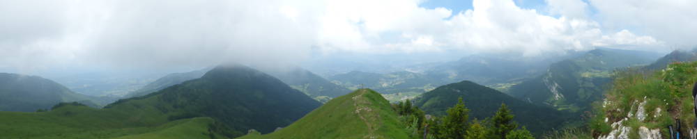 Depuis la Galoppaz, vue sur le Bassin chambérien.