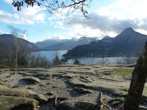 Le lac d'Annecy depuis le belvédère.